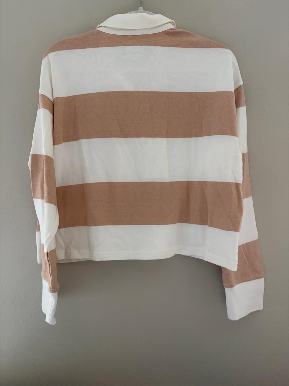 Aerie Long Sleeve Cropped Polo T-Shirt Small - Picture 5 of 6